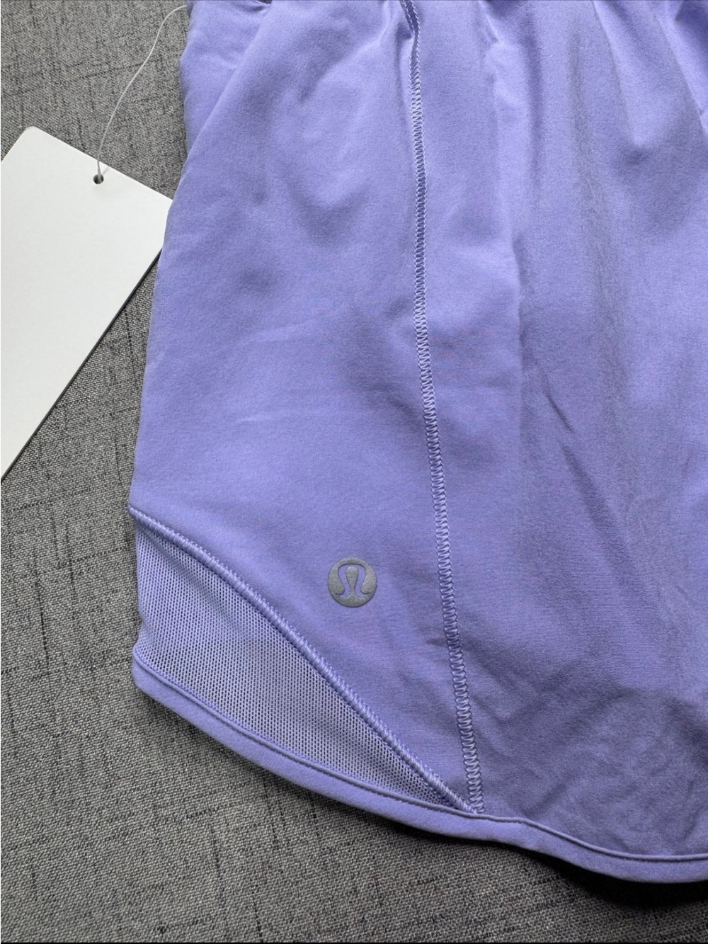Lululemon Hotty Hot High Rise Athletic Shorts Lilac Smoke Size 12 NWT - Picture 10 of 11